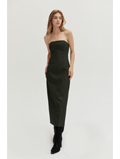 Faux Leather Lux Dress | Black