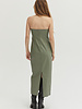 Faux Leather Lux Dress | Sage