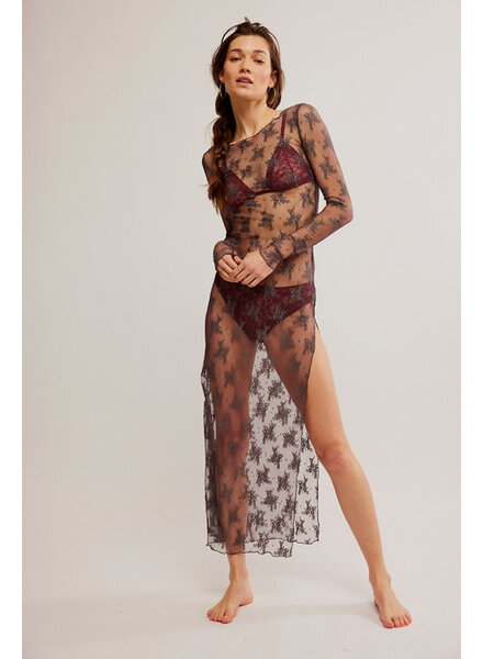 Free People Lady Lux Maxi Slip | Dull Grey