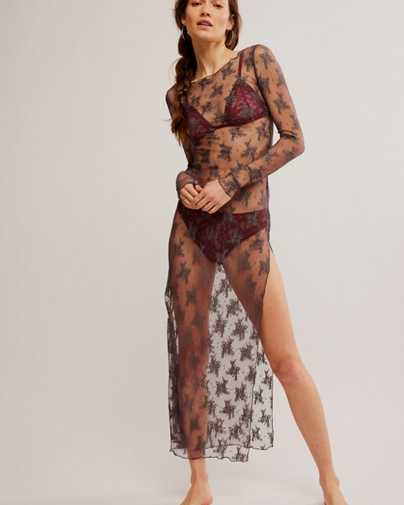 Free People Lady Lux Maxi Slip | Dull Grey