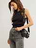 Free People Waffle Knit Vest Tank Top | Black