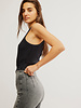 Free People Waffle Knit Vest Tank Top | Black