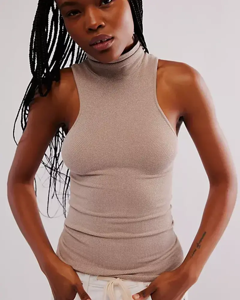 Free People Always Ready Seamless Tank | Mocha