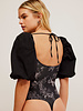 Free People Prairie Rose Bodysuit| Black