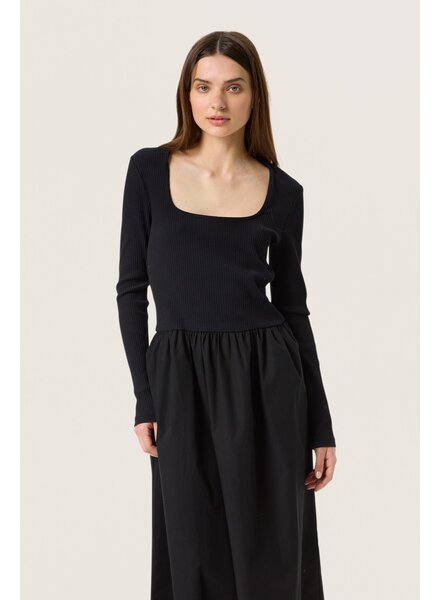 Simone Phoebe Dress Long Sleeve | Black