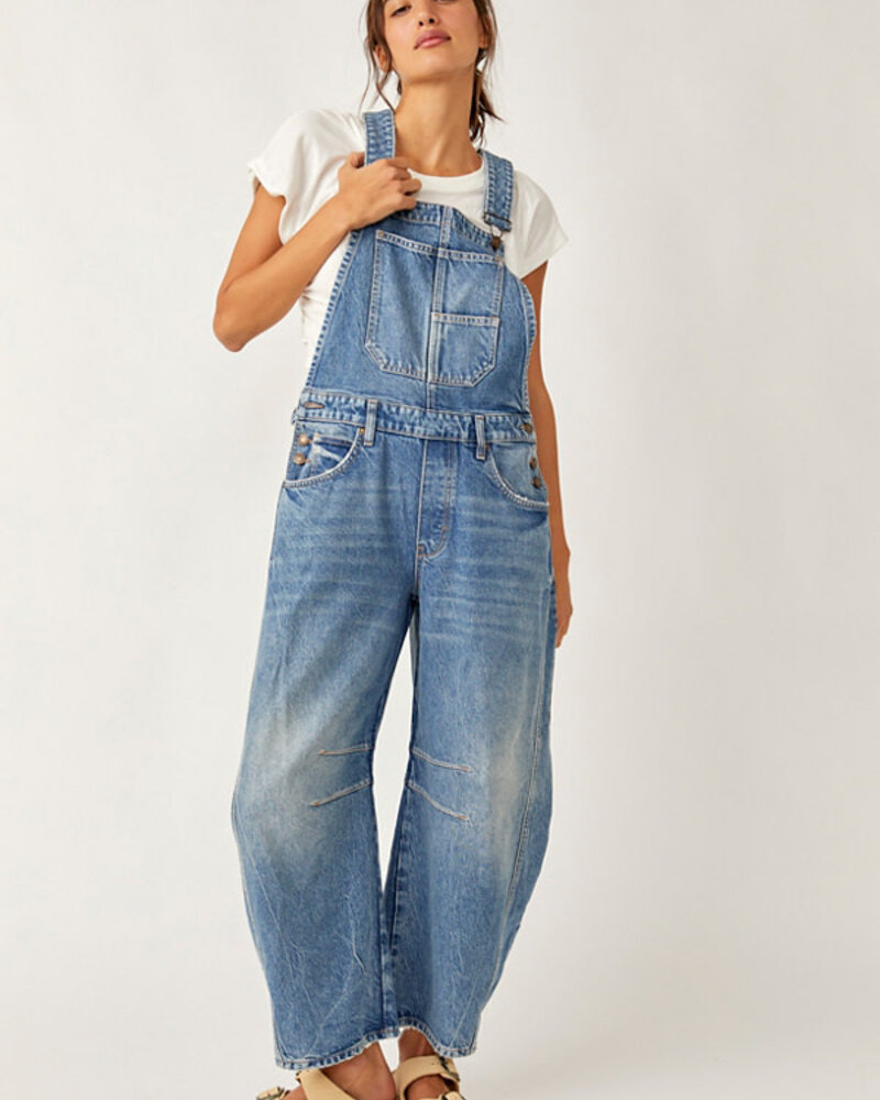 Free People Good Luck Barrel Overalls | Beam