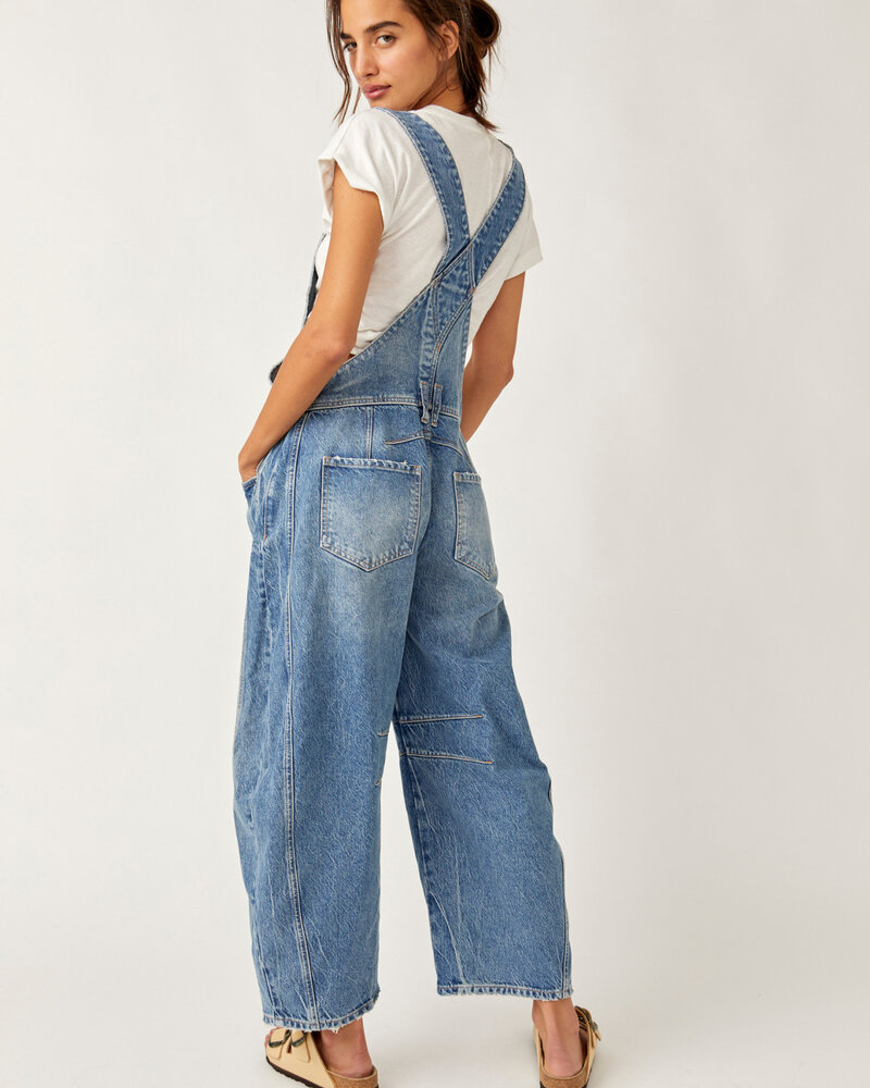 Free People Good Luck Barrel Overalls | Beam