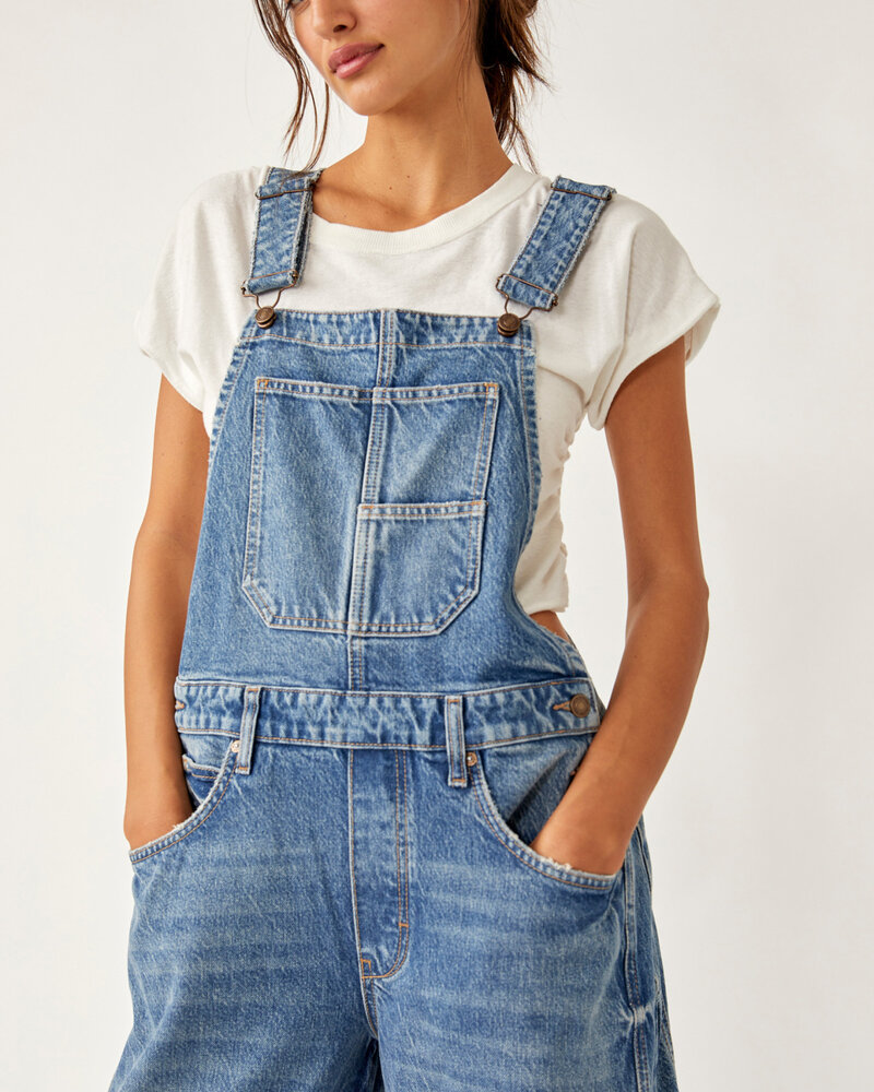 Free People Good Luck Barrel Overalls | Beam