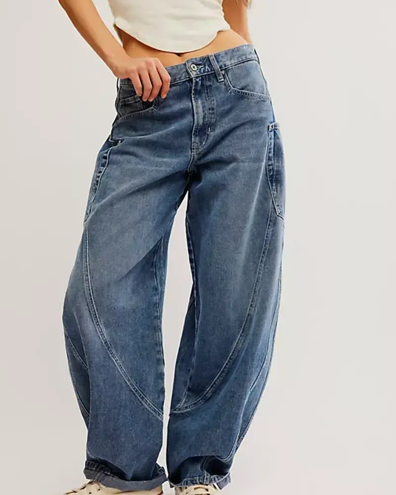 Free People Sugar And Spice Barrel Jeans