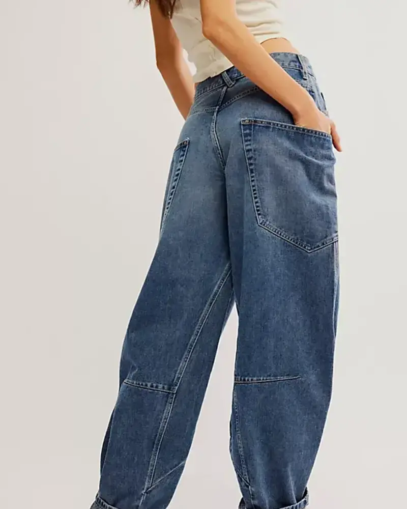 Free People Sugar And Spice Barrel Jeans
