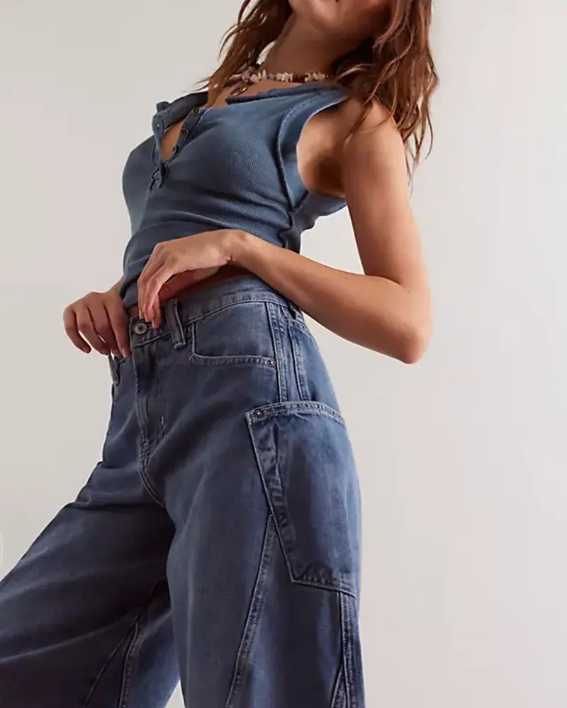 Free People Sugar And Spice Barrel Jeans