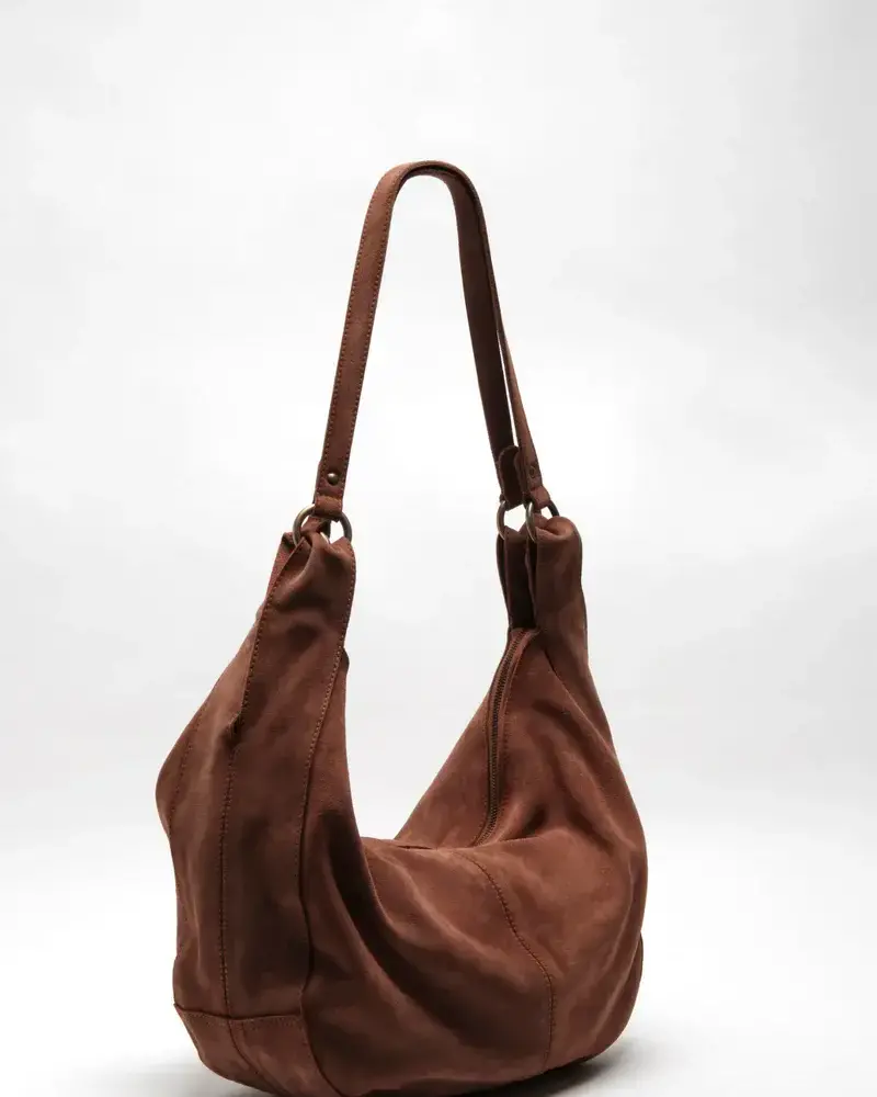 Free People Roma Suede Tote Bag | Rust