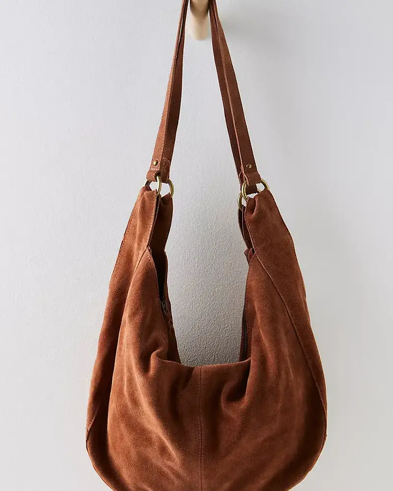 Free People Roma Suede Tote Bag | Rust