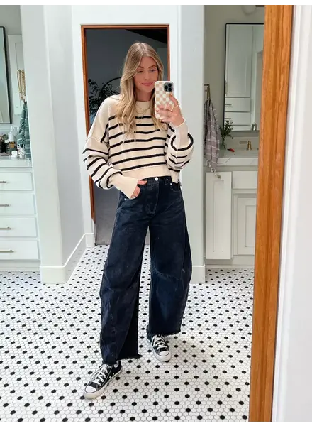 Free People Easy Street Crop Pullover | Pearl
