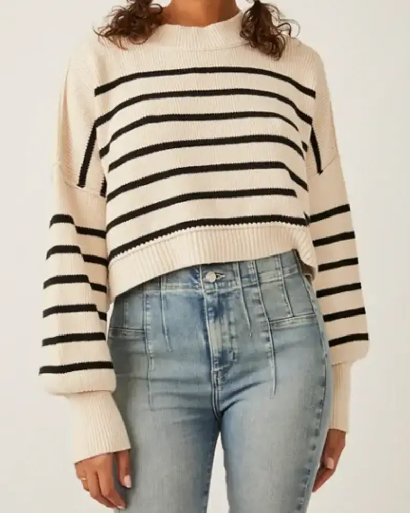 Free People Easy Street Crop Pullover | Pearl