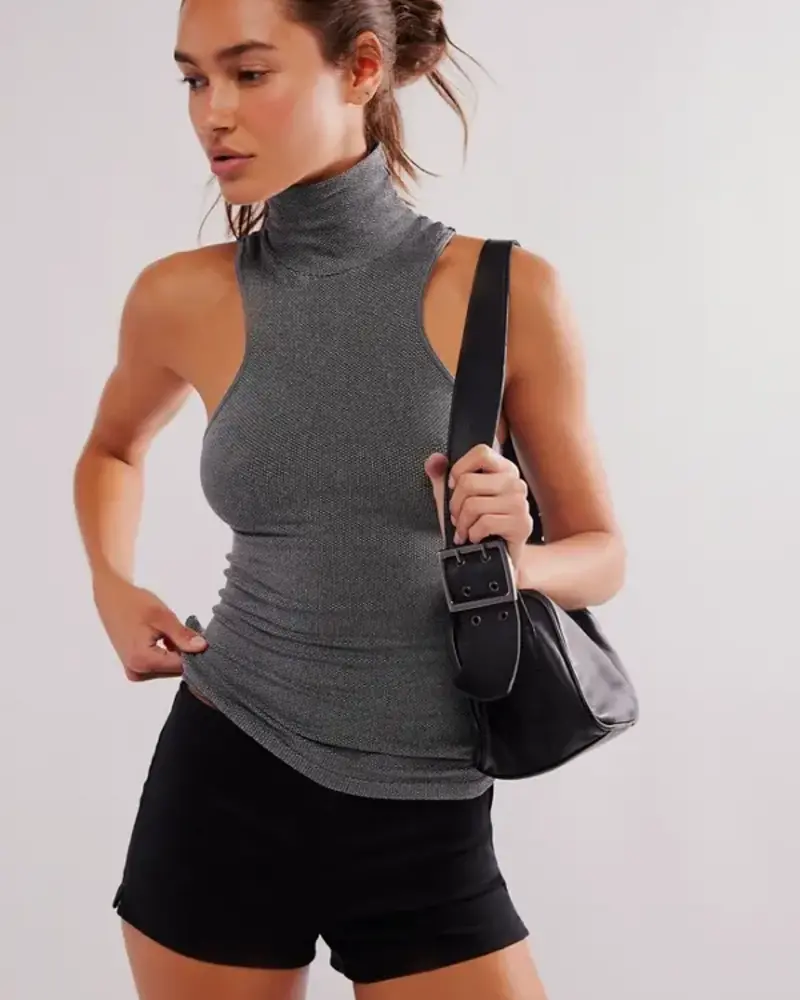 Free People Always Ready Seamless Tank | Black