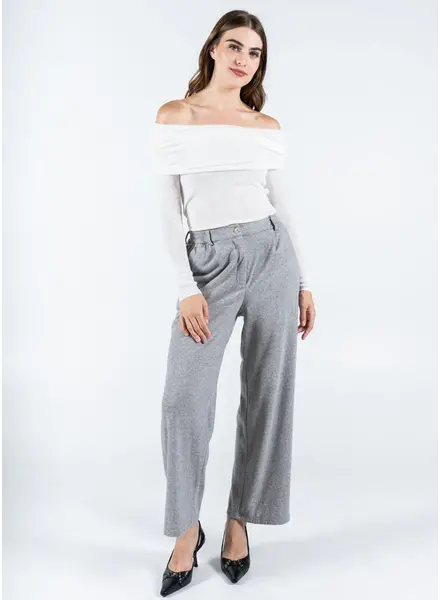 Sweat Pleat Front Pants | Grey