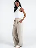 Sweat Pleat Front Pants | Taupe
