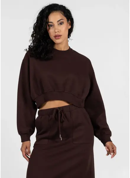 Delux Crew Neck Sweater | Expresso
