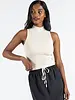 Ottoman Rib Mock Neck | Bone