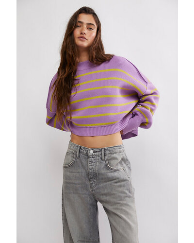 Easy Street Crop Pullover | Orchid - Thelma & Thistle