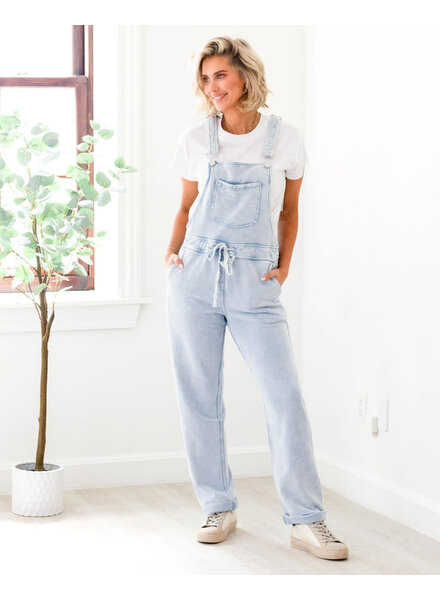 Z Supply Knit Denim Overalls