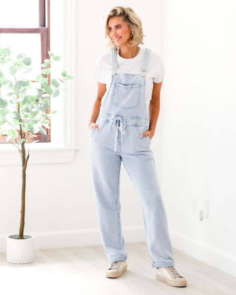 Z Supply Knit Denim Overalls
