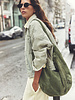 Free People Roma Suede Tote Bag | Olive