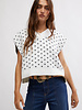 Free People Easy Street Vest | Ivory Black Combo