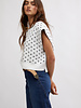 Free People Easy Street Vest | Ivory Black Combo