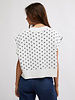 Free People Easy Street Vest | Ivory Black Combo