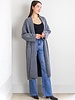 Vera Full Length Knit Cardigan | Grey