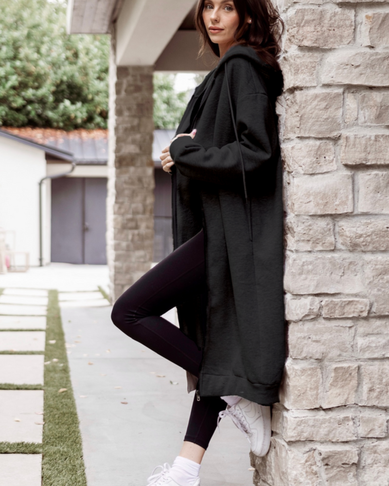 Mila Maxi Sweater | Black