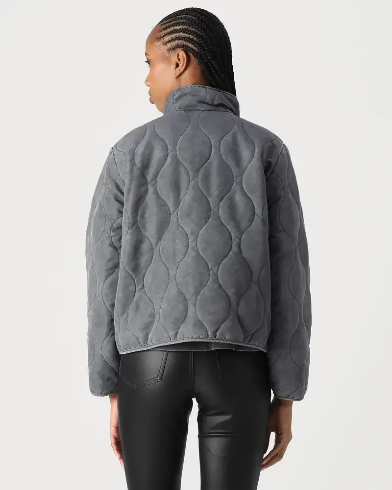Lea Short Jacket Asphalt Thelma Thistle