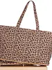 Quilted Expandable Tote | Leopard