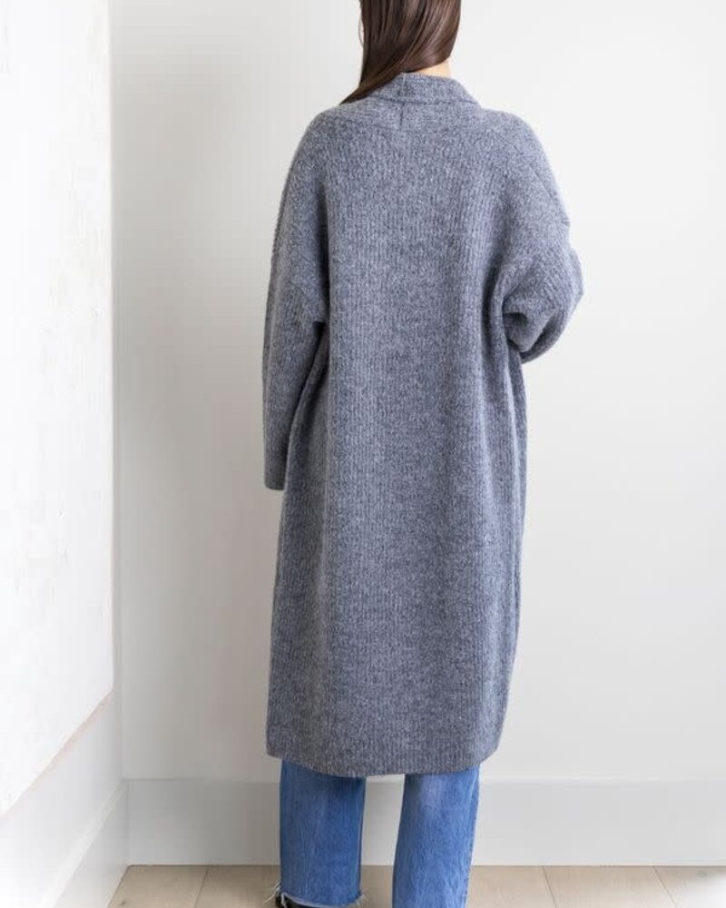 Vera Full Length Knit Cardigan | Grey