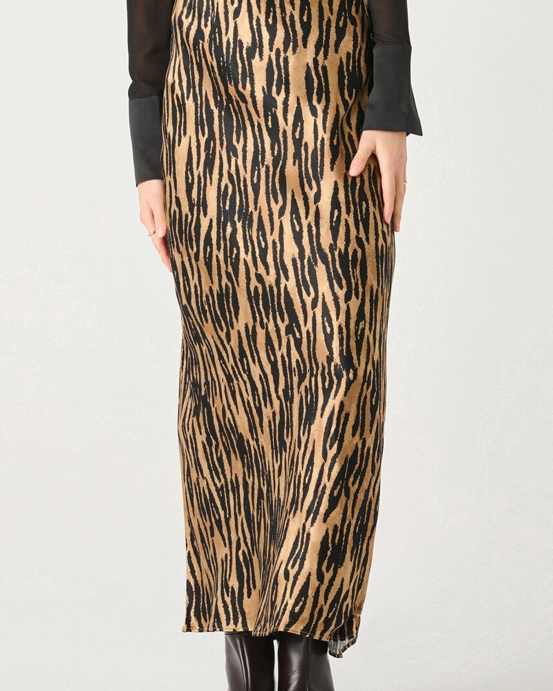 Printed Satin Maxi Slip