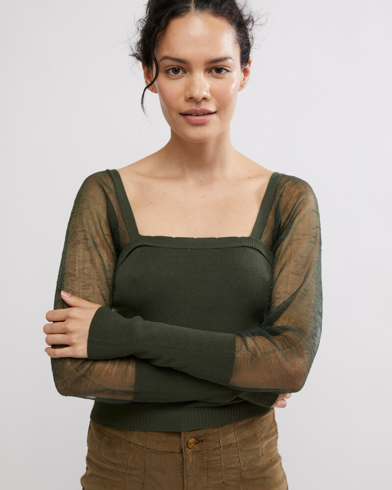 Free People Night After Night Long Sleeve | Emerald