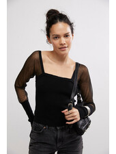 Free People Night After Night Long Sleeve | Black