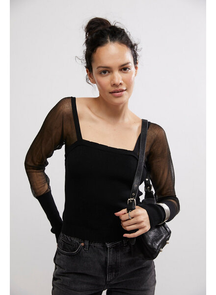 Free People Night After Night Long Sleeve | Black
