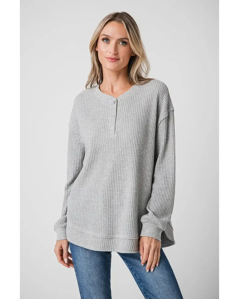 Z Supply Jax Cozy Waffle Henley