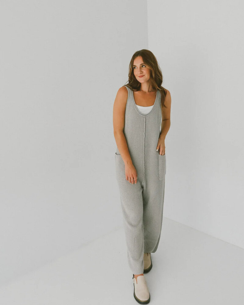 Dreamy Stone Knitted Jumpsuit