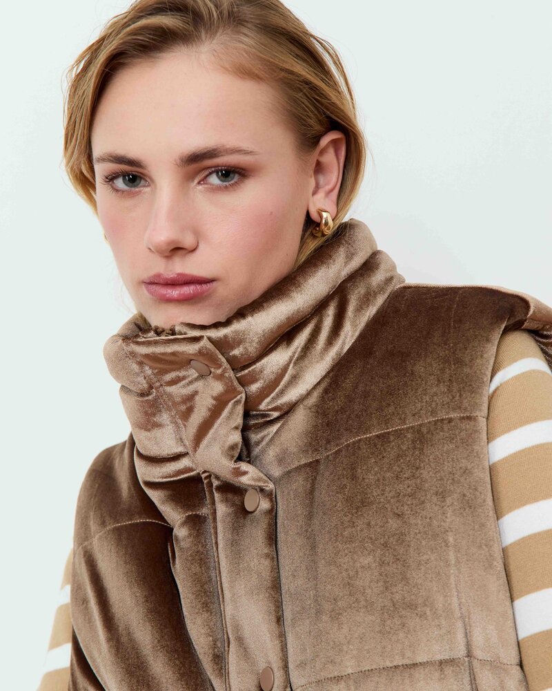 Tulipa Puffer Gilet | Mink
