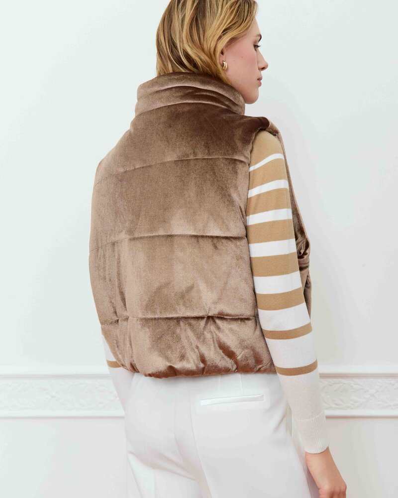 Tulipa Puffer Gilet | Mink