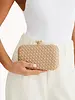Neveah Woven Clutch | Nude
