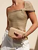 Neveah Woven Clutch | Nude