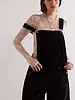 Free People Good Luck Cord Barrel Overalls | Black