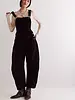 Free People Good Luck Cord Barrel Overalls | Black