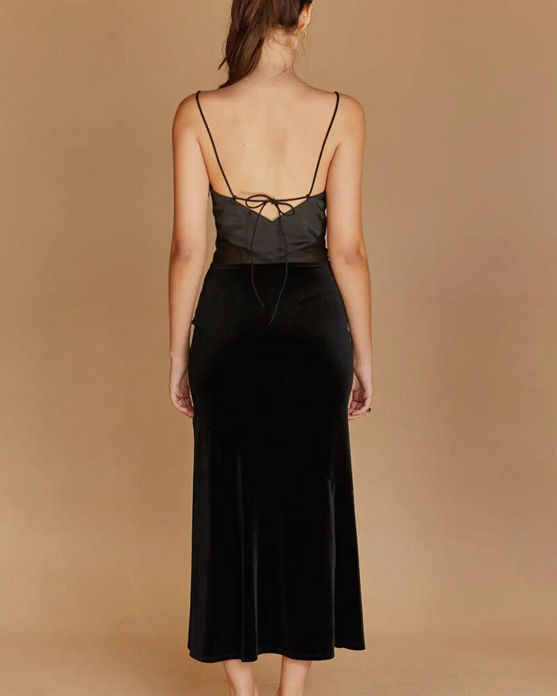 Nova Mix Media Midi Dress