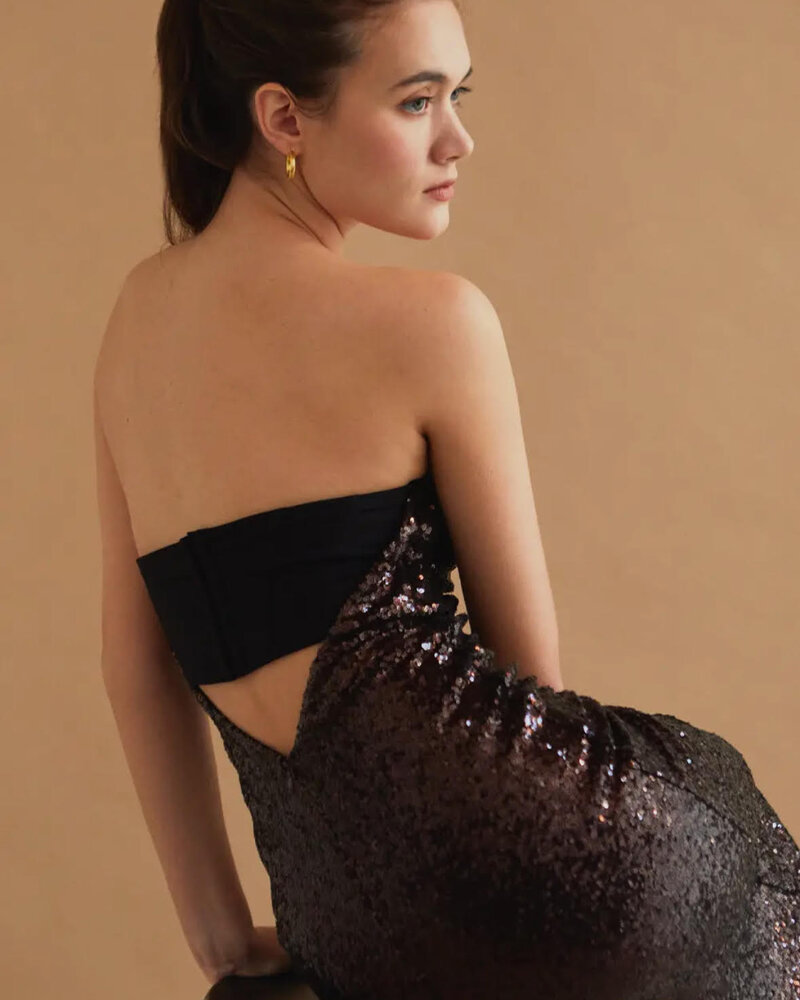Espresso Sequins Dress